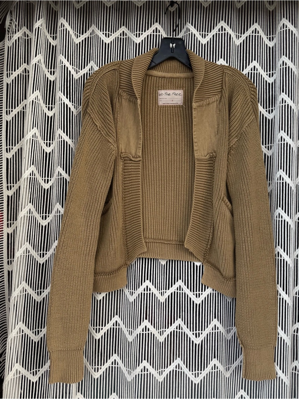 We The Free Worn Through Surplus Cardigan